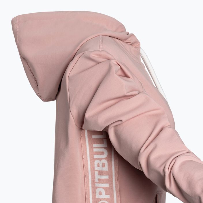 Ladies' sweatshirt Pitbull West Coast Hooded Zip French Terry powder pink 3