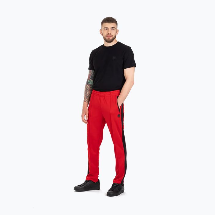 Men's trousers Pitbull West Coast Oldschool Track Pants Raglan red 4
