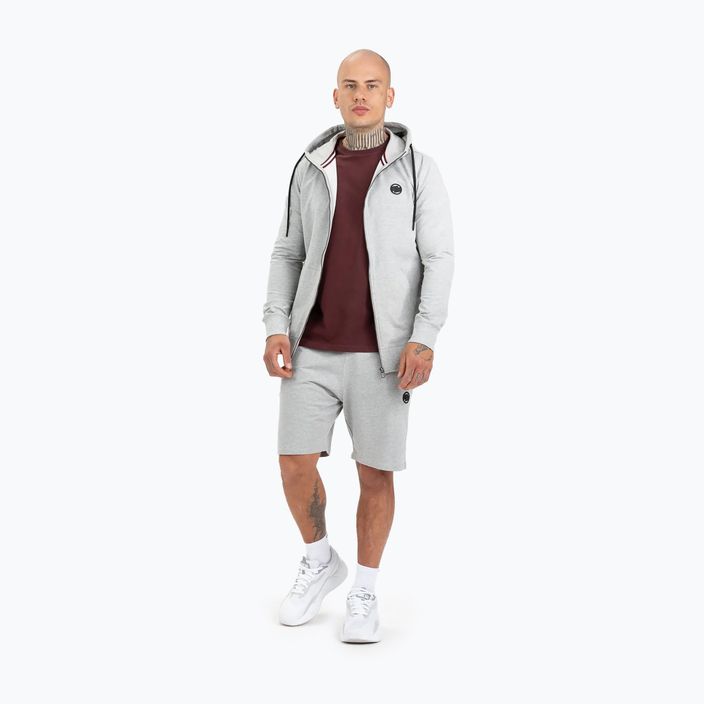 Men's sweatshirt Pitbull West Coast Hooded Zip Small Logo F.Terry 220 grey/melange 2