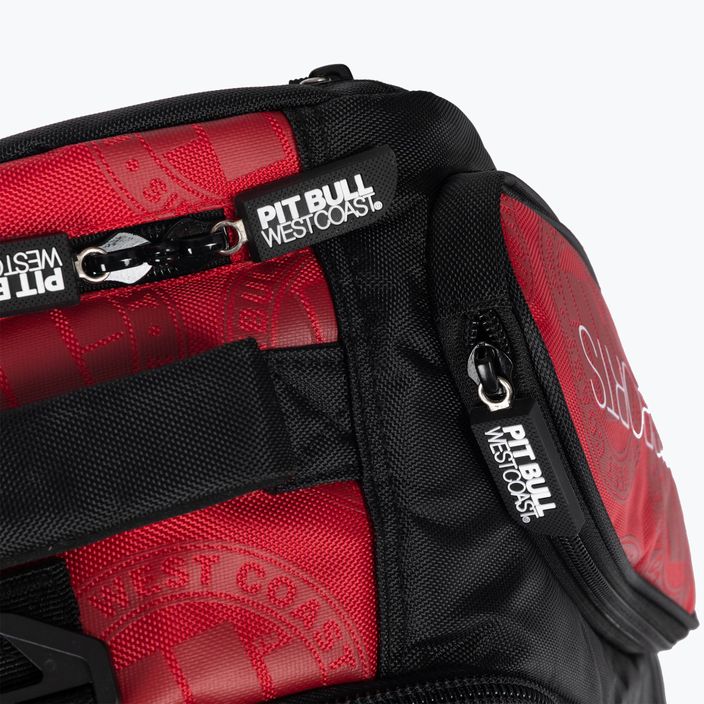 Men's backpack Pitbull West Coast Medium Convertible Logo red 4