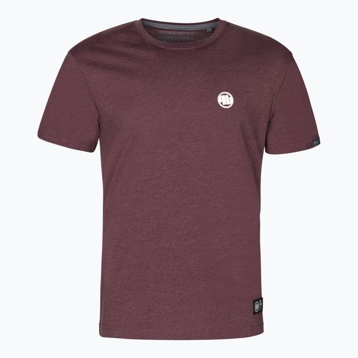 Men's T-shirt Pitbull West Coast T-S Small Logo 160 Basic burgundy