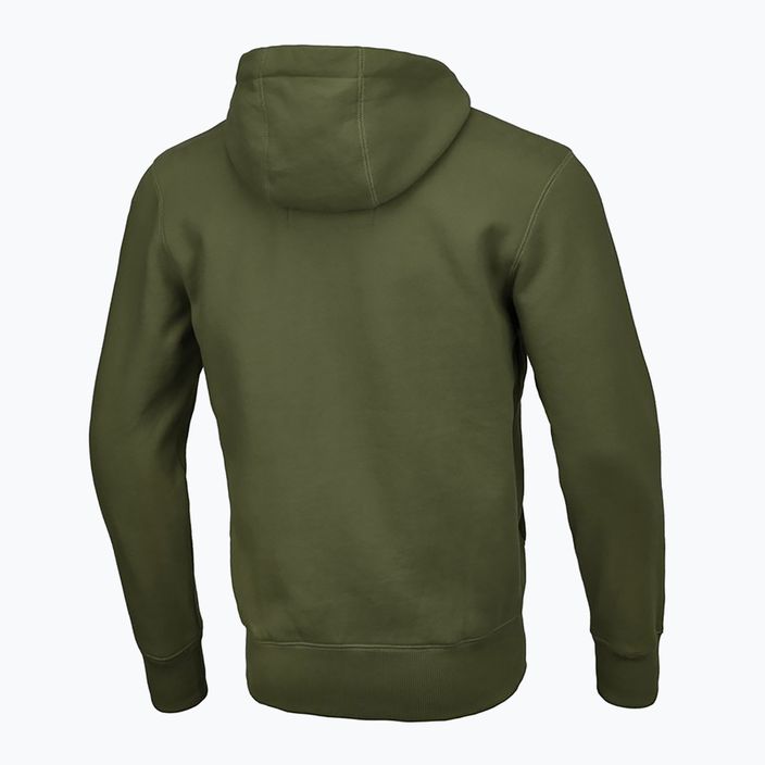 Men's sweatshirt Pitbull West Coast Hooded Classic Logo olive 5
