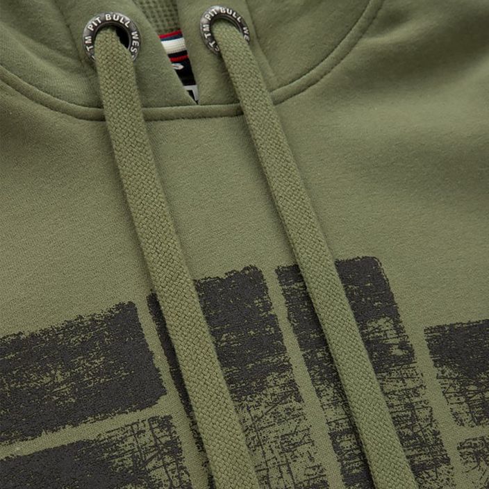 Men's sweatshirt Pitbull West Coast Hooded Classic Logo olive 7