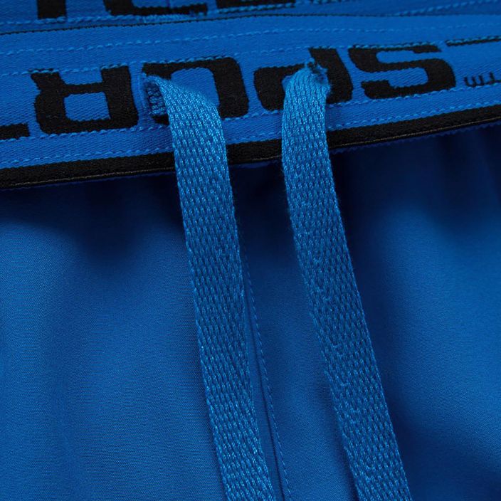 Men's training shorts Pitbull West Coast Performance Small Logo blue 4