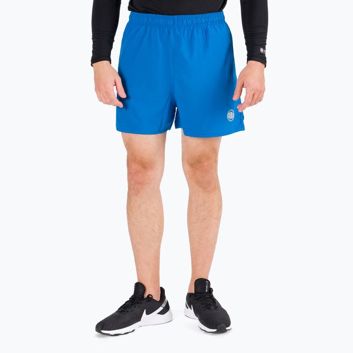 Men's training shorts Pitbull West Coast Performance Small Logo blue 5