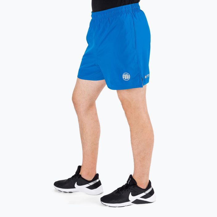 Men's training shorts Pitbull West Coast Performance Small Logo blue 6