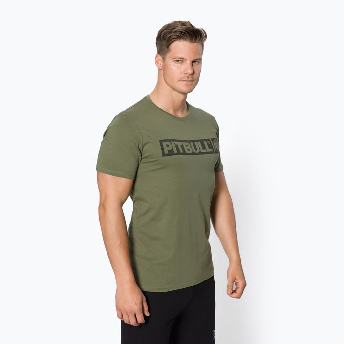 Men's T-shirt Pitbull West Coast Hilltop 140 GSM olive