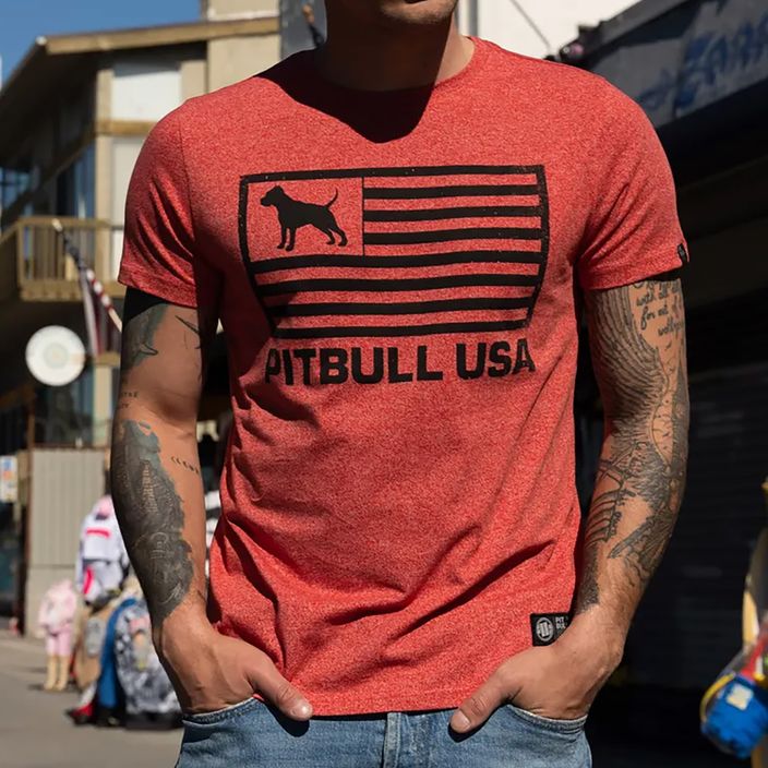 Men's T-shirt Pitbull West Coast T-S Pitbull West Coast USA red 7