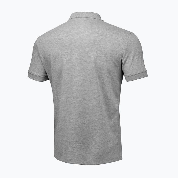 Men's polo shirt Pitbull West Coast Polo Jersey Small Logo 210 GSM grey/melange 2