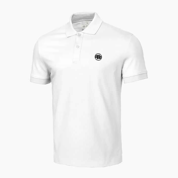 Men's polo shirt Pitbull West Coast Polo Jersey Small Logo 210 GSM white