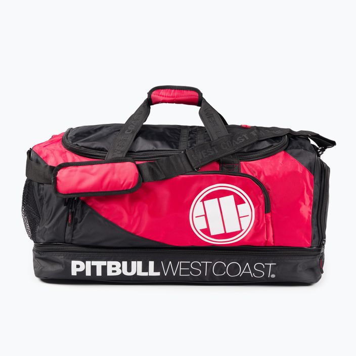 Men's training bag Pitbull West Coast Big Logo TNT black/red