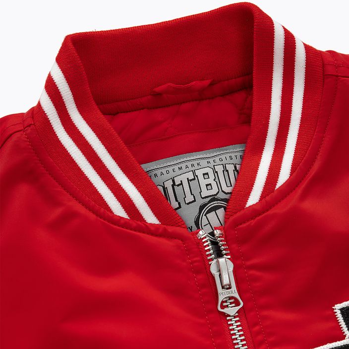 Men's jacket Pitbull West Coast Silverwing Padded Varsity red 3