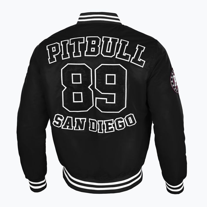 Men's jacket Pitbull West Coast Silverwing Padded Varsity black 2