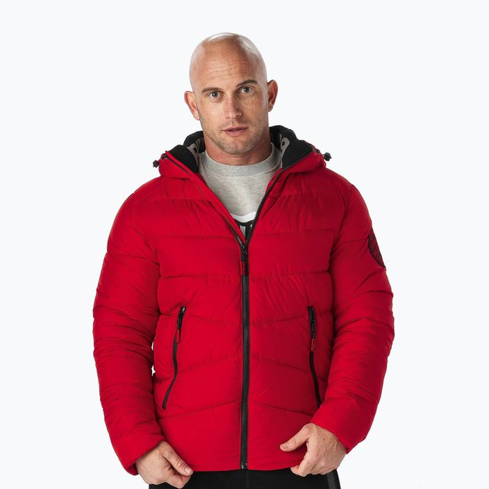 Men's down jacket Pitbull West Coast Mobley red