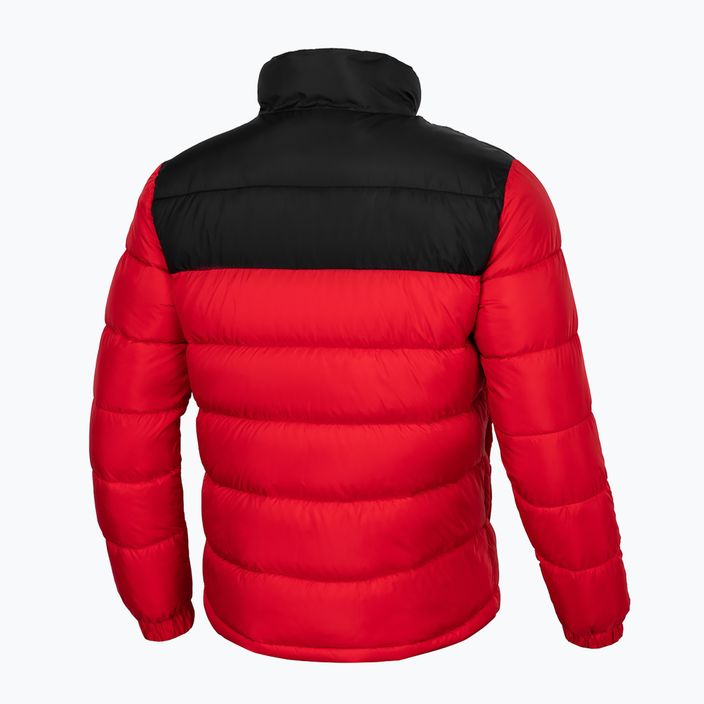 Men's winter jacket Pitbull West Coast Boxford Quilted black/red 3