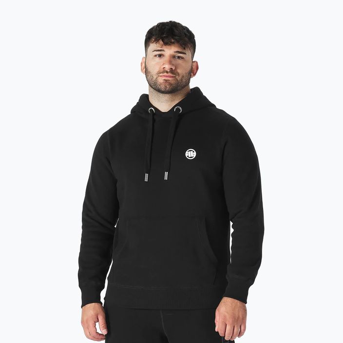 Men's Pitbull West Coast Small Logo Hooded sweatshirt black