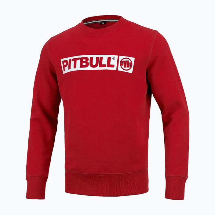 Men's sweatshirt Pitbull West Coast Crewneck Hilltop Terry Group red