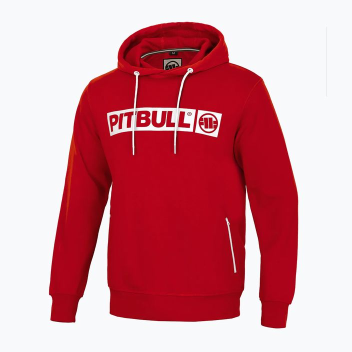 Men's sweatshirt Pitbull West Coast Hooded Hilltop Terry Group red 3