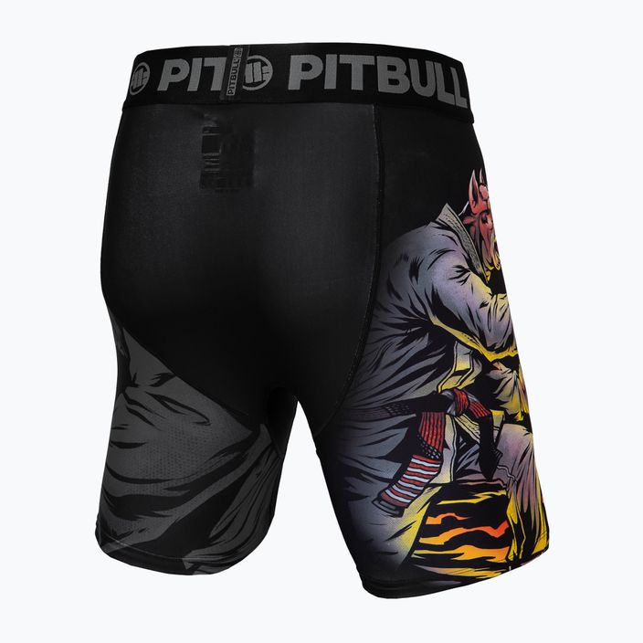 Men's compression shorts Pitbull West Coast Masters of BJJ Hilltop black 2