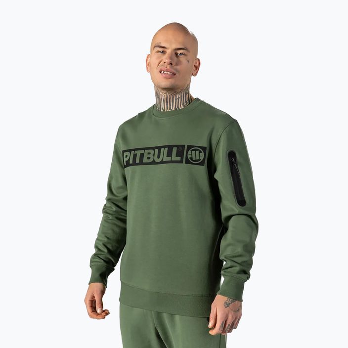 Men's Pitbull West Coast Beyer Crewneck sweatshirt olive