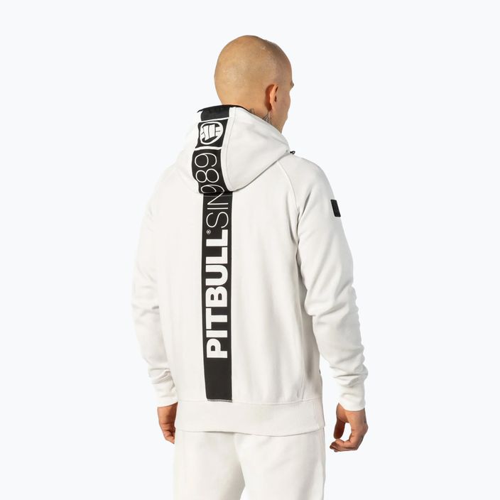Men's sweatshirt Pitbull West Coast Hermes Hooded Zip off white 2