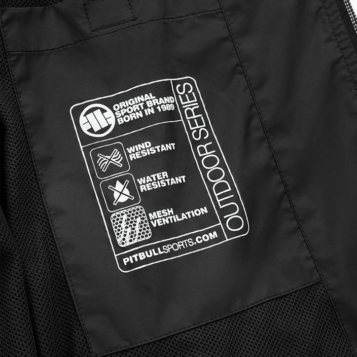 Men's Pitbull West Coast Athletic Logo Hooded Nylon jacket black 13