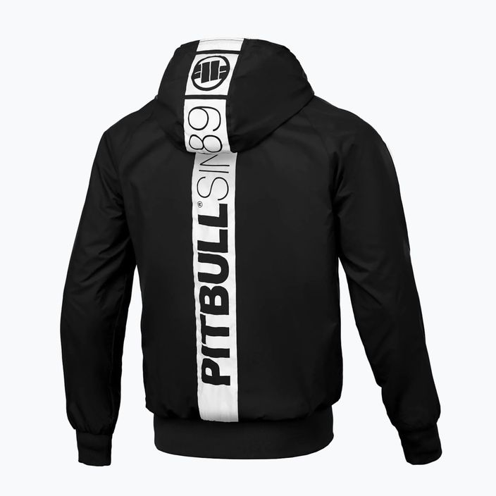 Men's Pitbull West Coast Athletic Hilltop Hooded Nylon jacket black 4