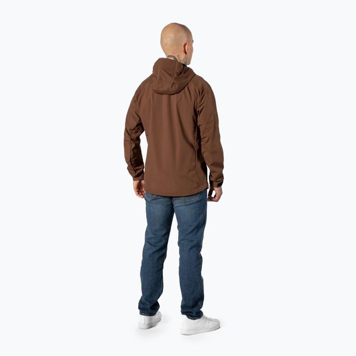 Men's softshell jacket Pitbull West Coast Rockfish 2 Softshell brown 3