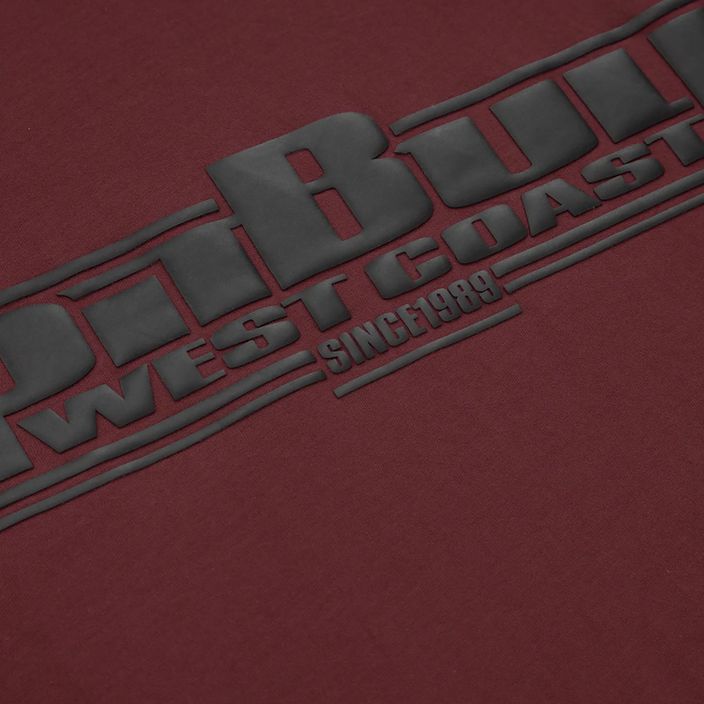 Men's T-shirt Pitbull West Coast T-S Classic Boxing burgundy 3