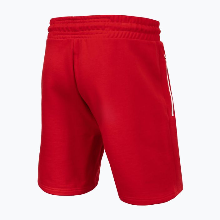 Men's trousers Pitbull West Coast Terry Group Trackshorts red 2