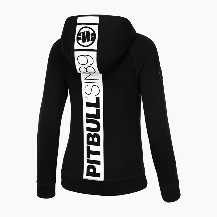 Men's sweatshirt Pitbull West Coast Fuchsia Hooded Zip black 2