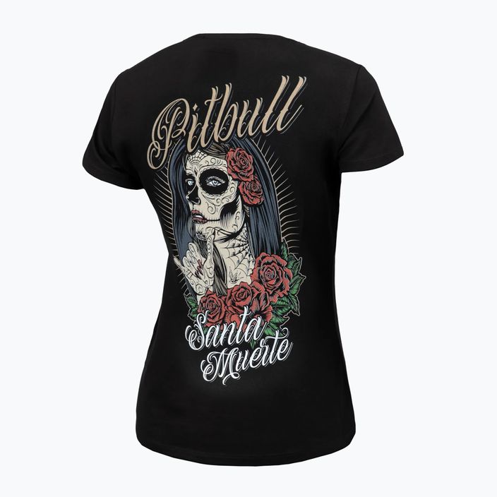 Ladies' T-shirt Pitbull West Coast Santa Muerte black