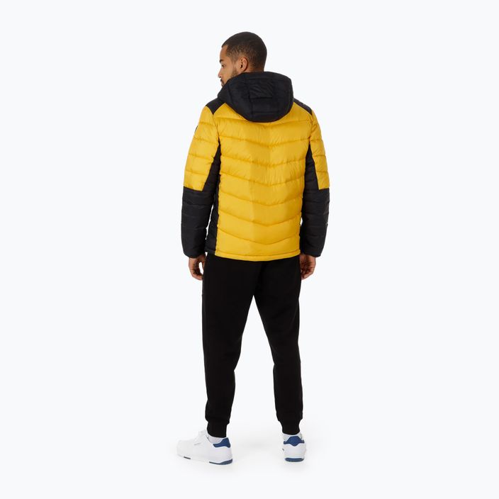 Pitbull West Coast men's winter jacket Evergold Hooded Padded yellow/black 3