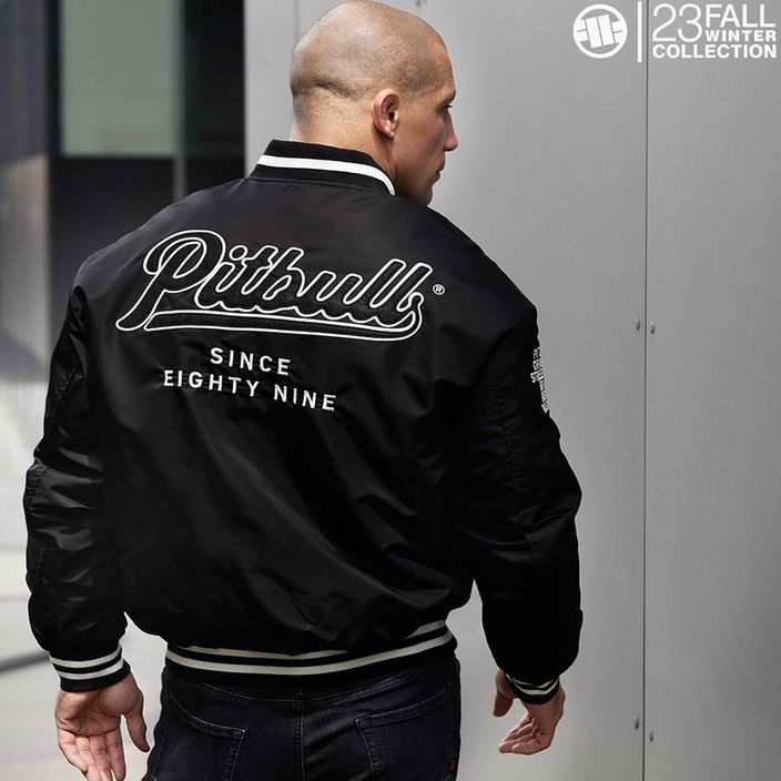 Men's Pitbull Seabridge Varsity winter jacket black 10