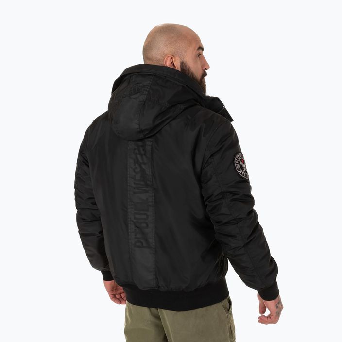 Men's winter jacket Pitbull Beejay 2 Hooded Bomber black 3