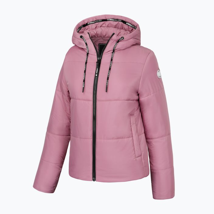 Pitbull West Coast women's winter jacket Jenell Quilted Hooded pink 3