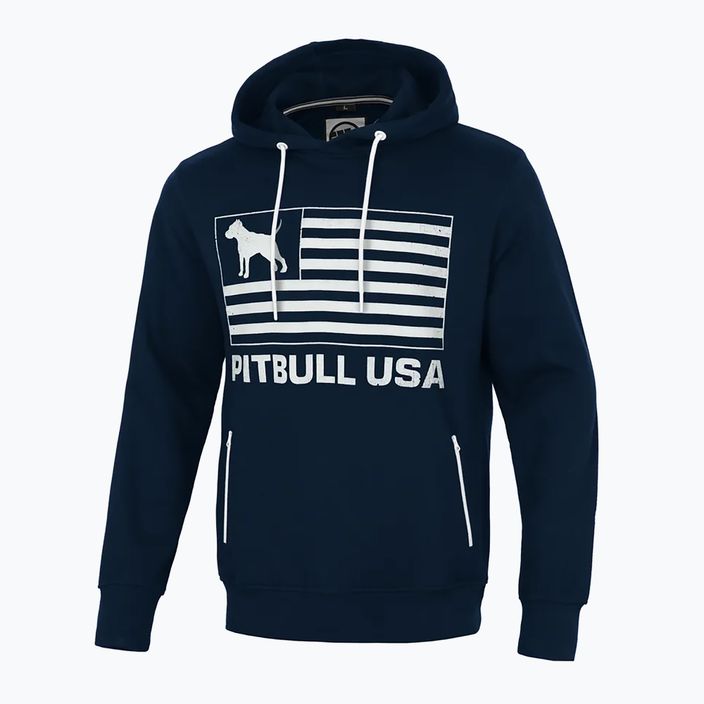 Men's Pitbull West Coast Usa Hooded sweatshirt dark navy 3