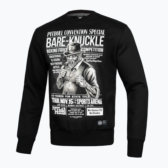 Pitbull West Coast men's Bare Knuckle Crewneck sweatshirt black 2