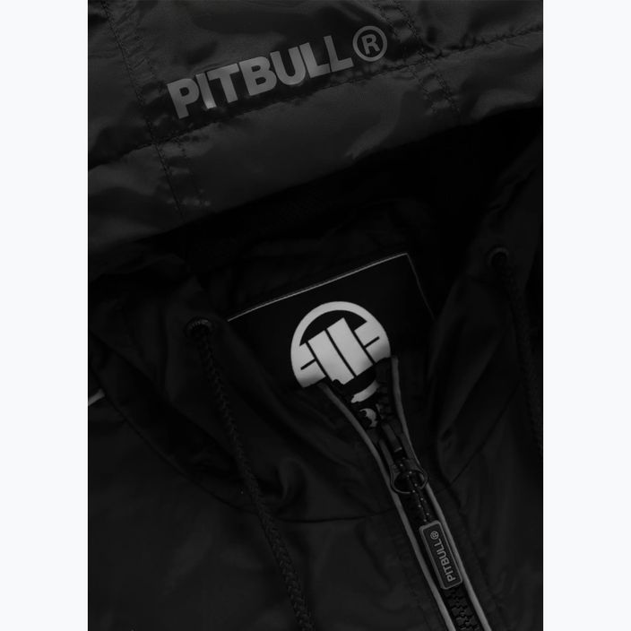 Men's Pitbull West Coast Whitewood Hooded Nylon jacket black 7
