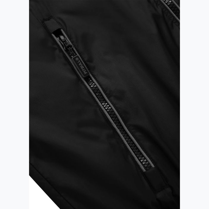 Men's Pitbull West Coast Whitewood Hooded Nylon jacket black 11