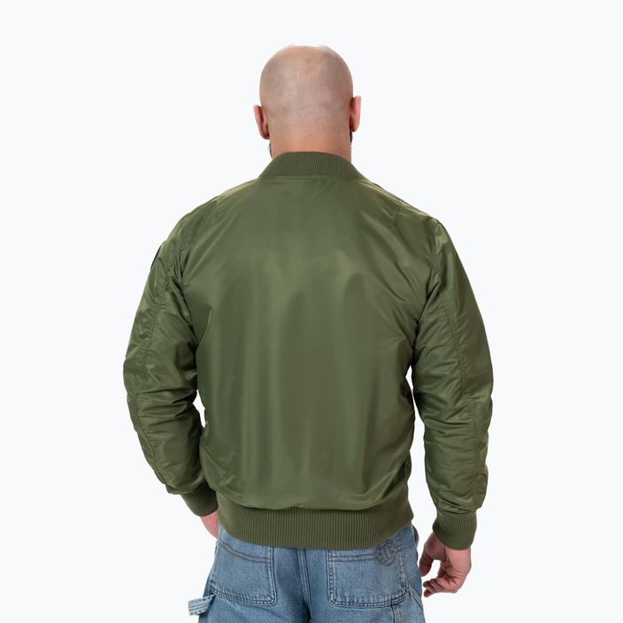 Pitbull West Coast men's jacket Ma 1 Logo Flight 2 olive 3