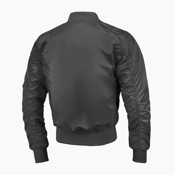 Pitbull West Coast men's jacket Ma 1 Logo Flight 2 graphite 2