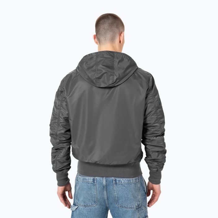 Pitbull West Coast men's Starwood 2 Hooded Flight jacket graphite 3
