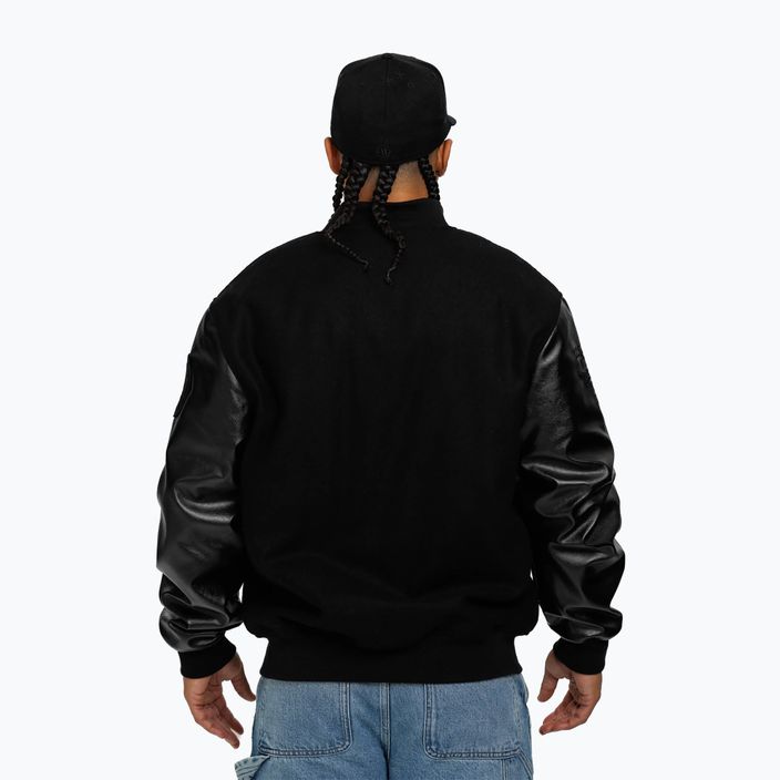 Pitbull West Coast men's Fisher Pu Bomber jacket black 2