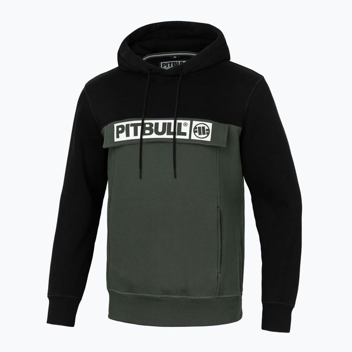 Men's Pitbull West Coast Terry Group 2-Colors Hilltop Hooded sweatshirt black/olive