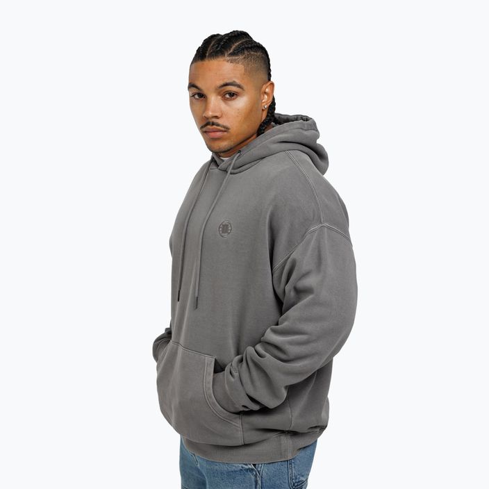 Men's Pitbull West Coast Lancaster Hooded sweatshirt grey 2
