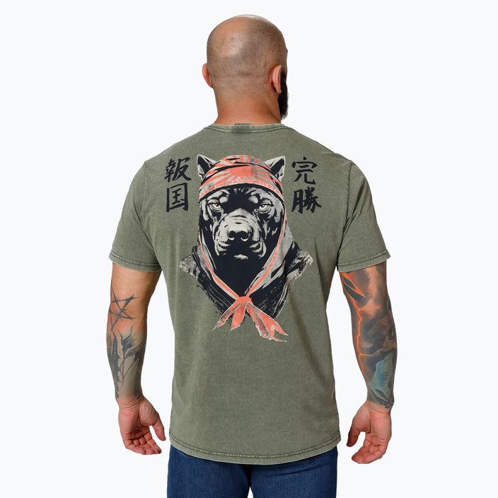Pitbull West Coast men's Bravery olive t-shirt 3