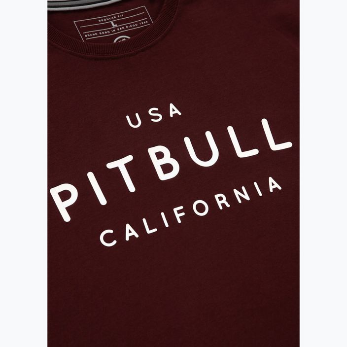 Pitbull West Coast men's t-shirt Usa Cal burgundy 4