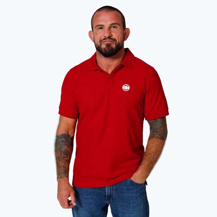 Pitbull West Coast men's Rockey polo shirt red