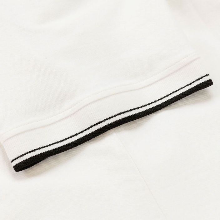 Men's Pitbull West Coast Polo Shirt Pique Stripes Regular white 5